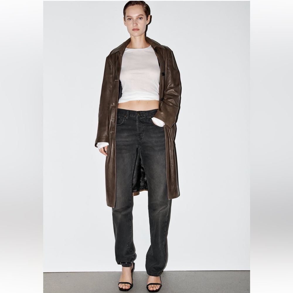 Zara high rise full length jeans size 36(4)